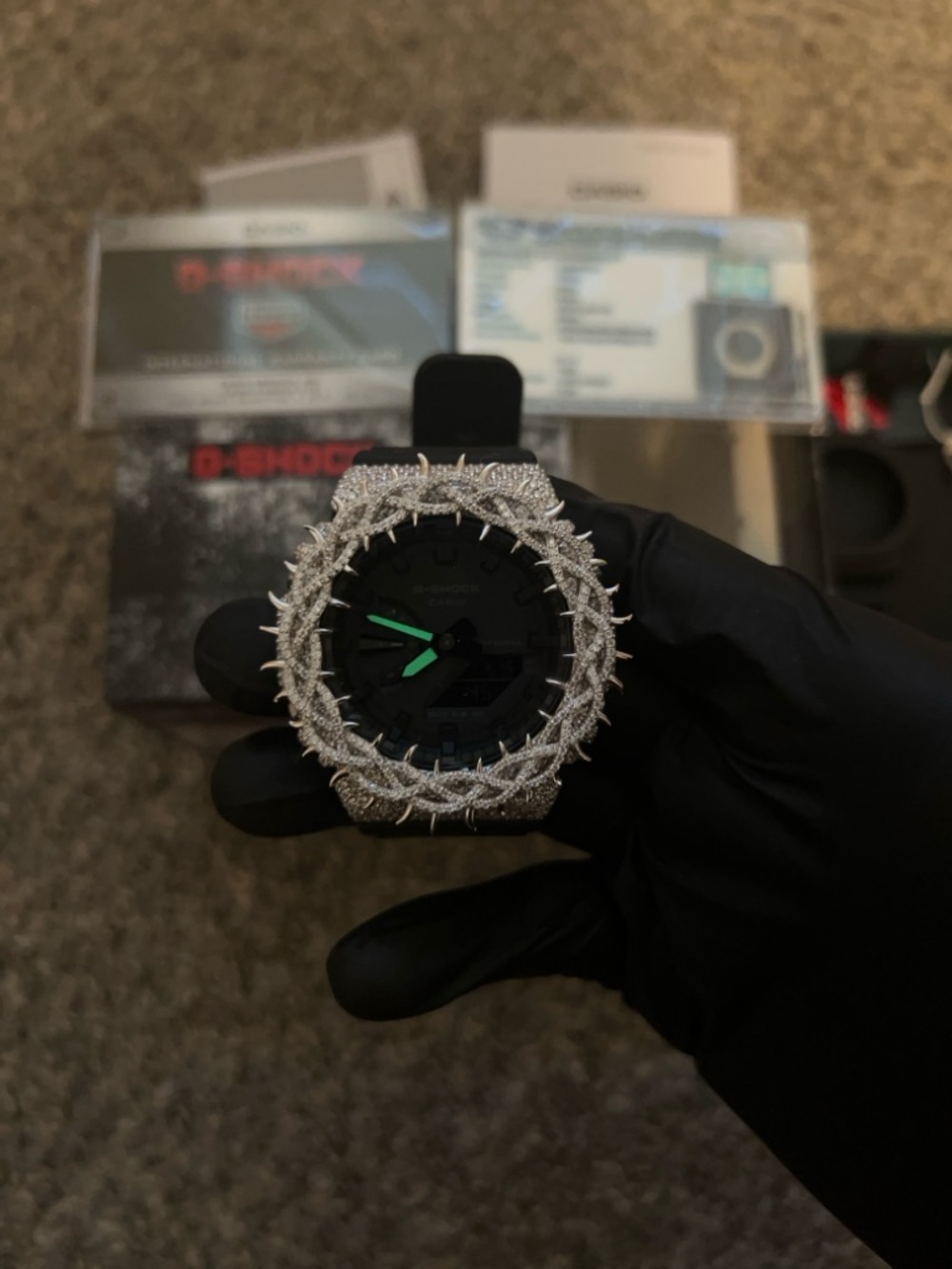 Custom Moissanite G-Shock